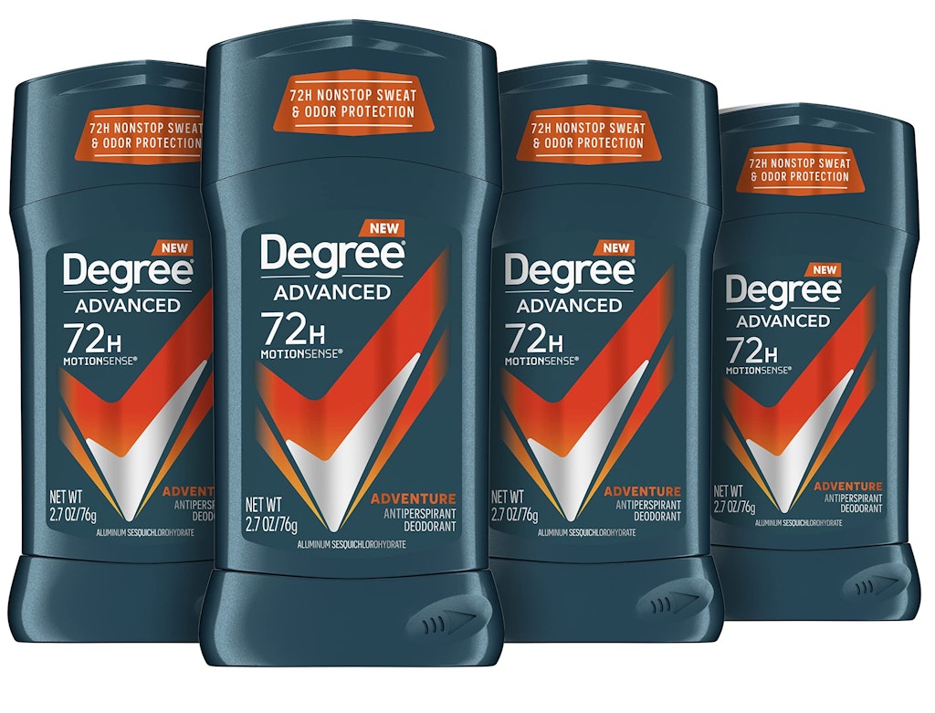 Degree Men Adventure 2.7-oz. Antiperspirant Deodorant 4-Pack: $8.76 via Sub. & Save Degree Men Adventure 2.7-oz. Antiperspirant Deodorant 4-Pack: $8.76 via Sub. & Save