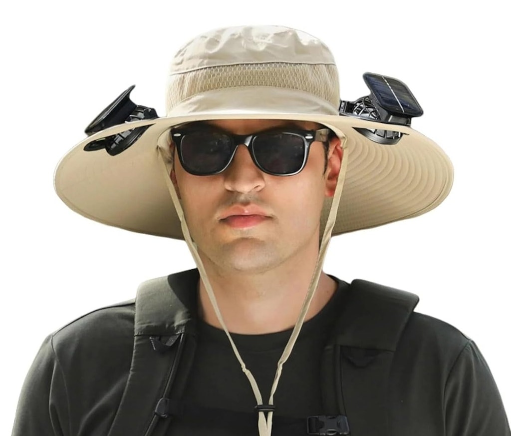 Wide Brim Solar Fan Hat: 1-cent Wide Brim Solar Fan Hat: 1-cent