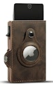 Men's Trifold RFID AirTag Wallet: 1-cent + free shipping w/ $25
