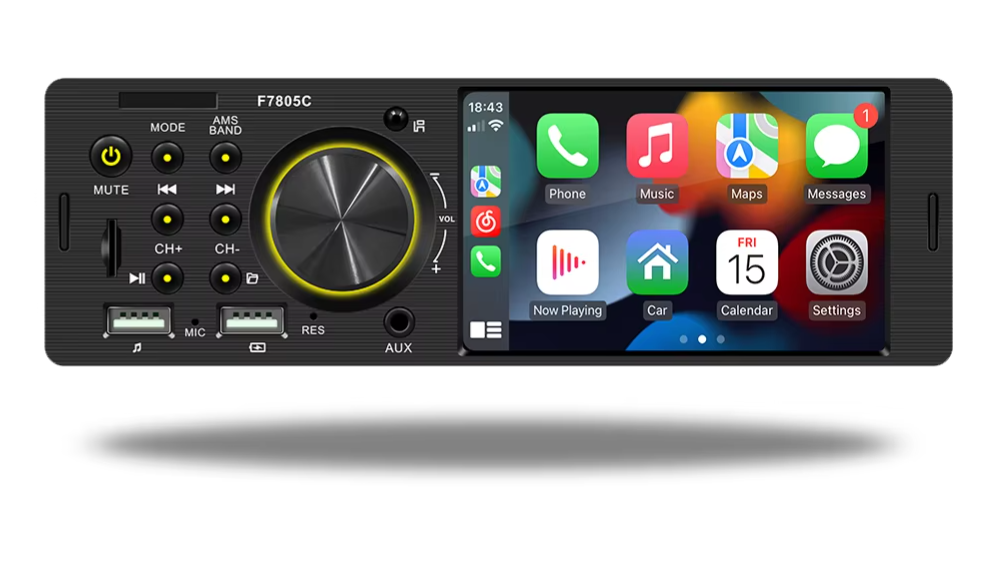 BQCC 1 Din 4.1" MP5 Car Player for $20 + $12.89 shipping