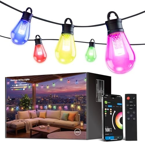 CDN 80-FootOutdoor Smart RGBW String Lights: $54.99