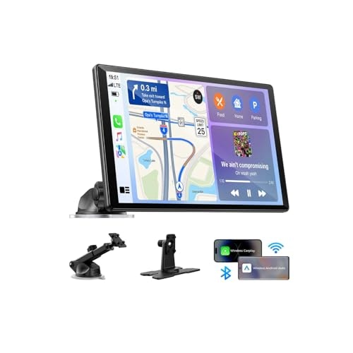 Lamtto 11" Wireless CarPlay Screen: $89.59