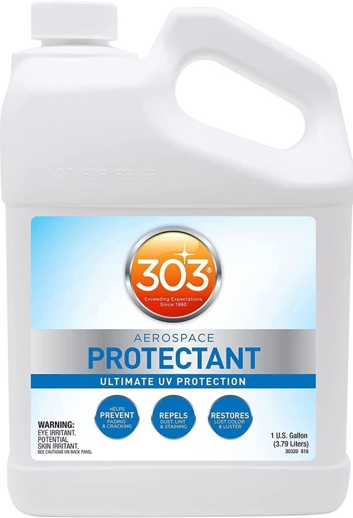 303 Products Aerospace UV Protectant 1-Gallon Jug: $43 via Sub. & Save 303 Products Aerospace UV Protectant 1-Gallon Jug: $43 via Sub. & Save