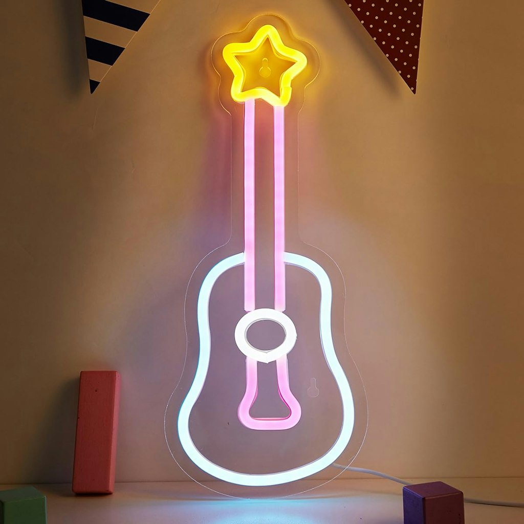 Guitar LED Neon Light: 1-cent
