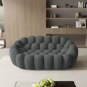 Sdorens 78" Modern Curved Boneless Loveseat Sofa for $365 + free shipping
