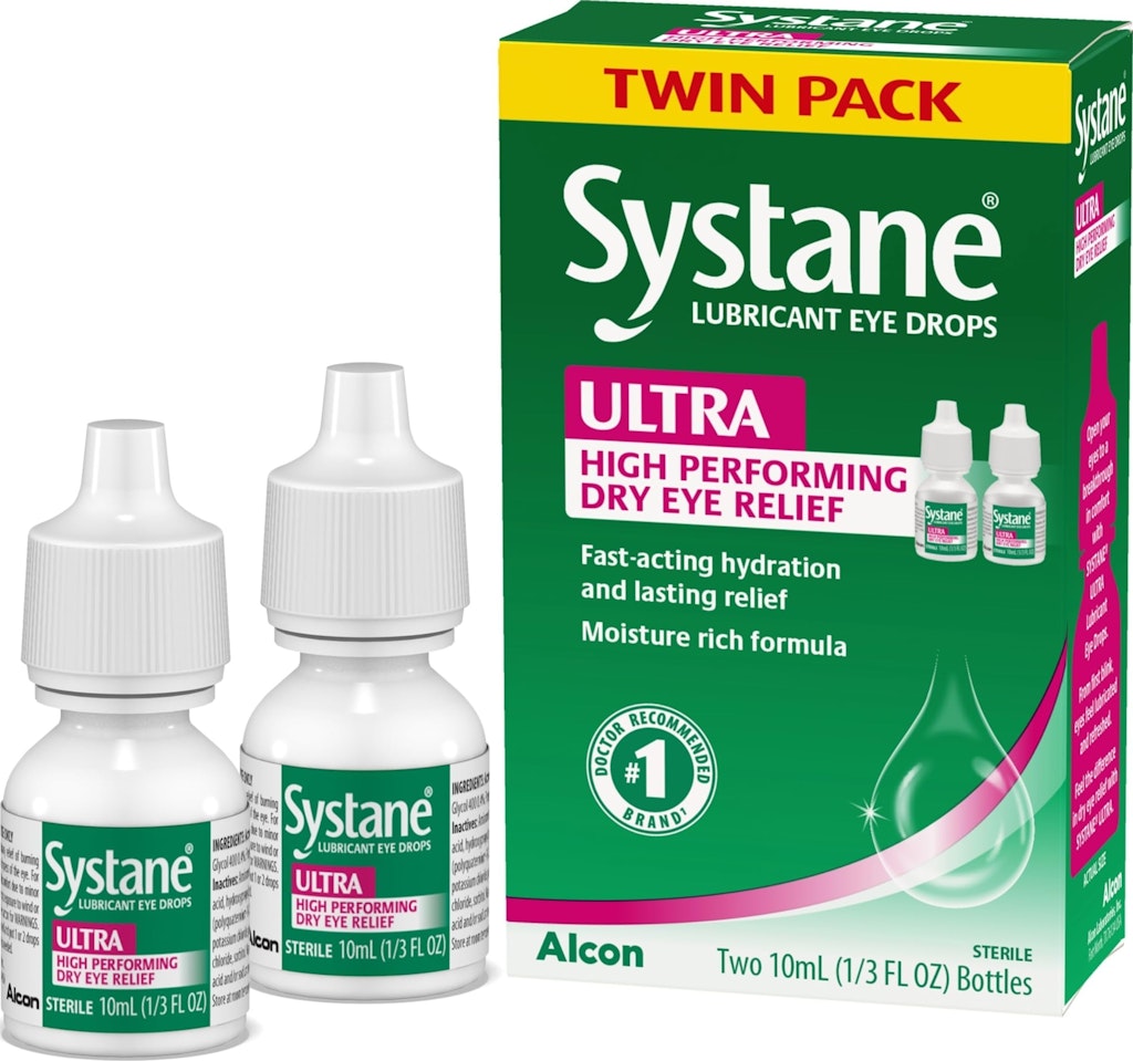 Systane Ultra 10-mL Lubricant Eye Drops Twin Pack: $12 w/ Subscribe & Save Systane Ultra 10-mL Lubricant Eye Drops Twin Pack: $12 w/ Subscribe & Save