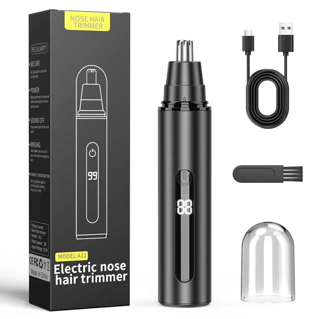 Rechargeable Electric Nose & Ear Hair Trimmer: $13