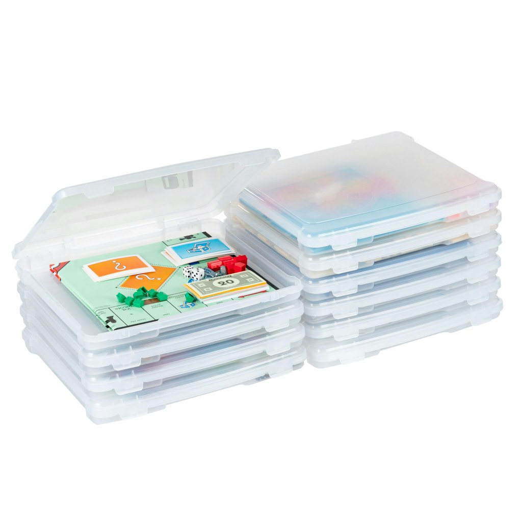 IRIS USA Board Game Storage Containers 10-Pack: $30 w/ Prime