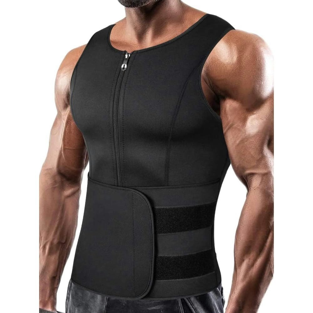 Neoprene Men's Sauna Suit Waist Trainer Vest: $18.99 Neoprene Men's Sauna Suit Waist Trainer Vest: $18.99