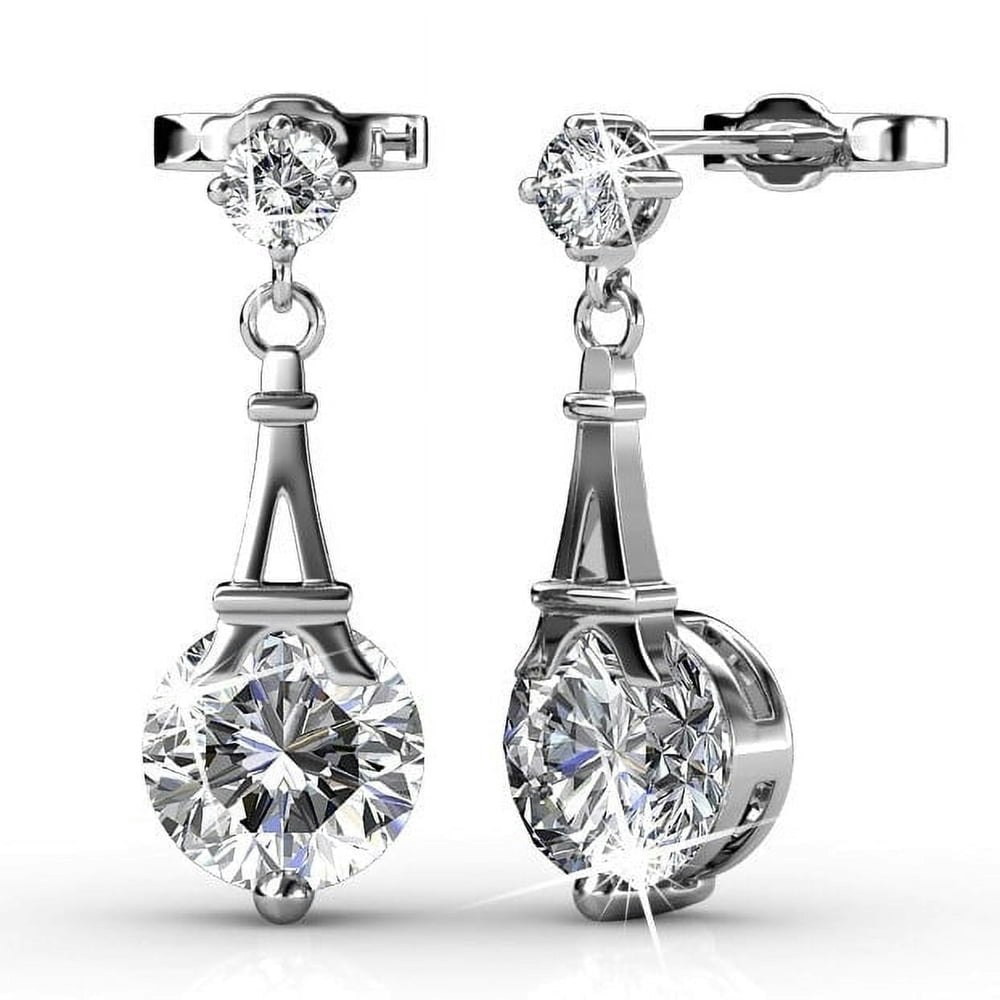 Cate & Chloe Isla 18k White Gold Plated Swarovski Crystal Stud Earrings: $19.99 Cate & Chloe Isla 18k White Gold Plated Swarovski Crystal Stud Earrings: $19.99