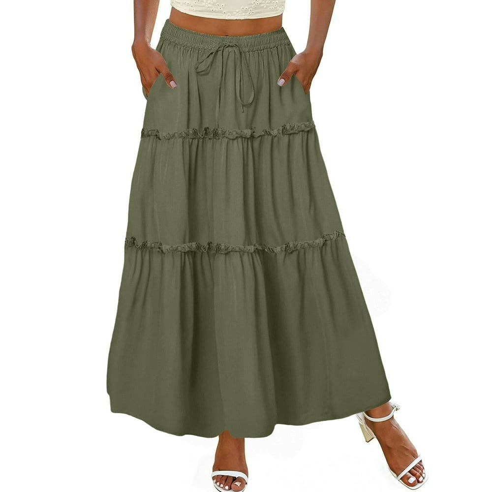 MOSHU High Waist Midi Skirt with Pockets: $15.99 MOSHU High Waist Midi Skirt with Pockets: $15.99