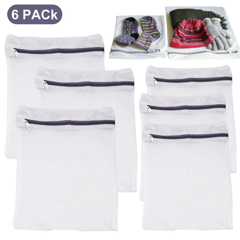 SimpleHouseware Laundry Mesh Wash Bag 6-Pack: $8.97