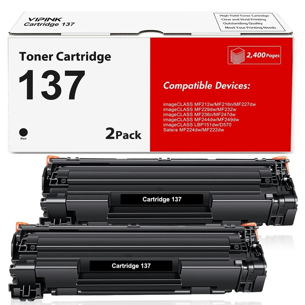 Canon 137 Black Toner Cartridge 2-Pack: $17.97 Canon 137 Black Toner Cartridge 2-Pack: $17.97