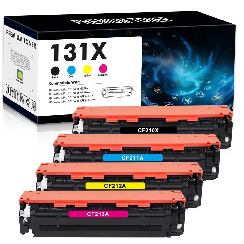 Colorich HP 131X 131A Toner Cartridge 4-Pack: $42.89 Colorich HP 131X 131A Toner Cartridge 4-Pack: $42.89