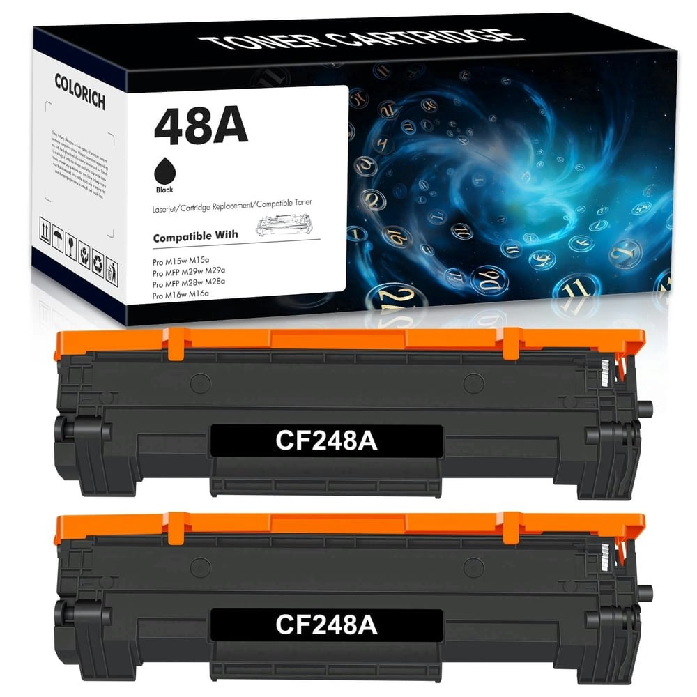 Colorich HP 48A CF248A Toner Cartridge 2-Pack: $17.89 Colorich HP 48A CF248A Toner Cartridge 2-Pack: $17.89