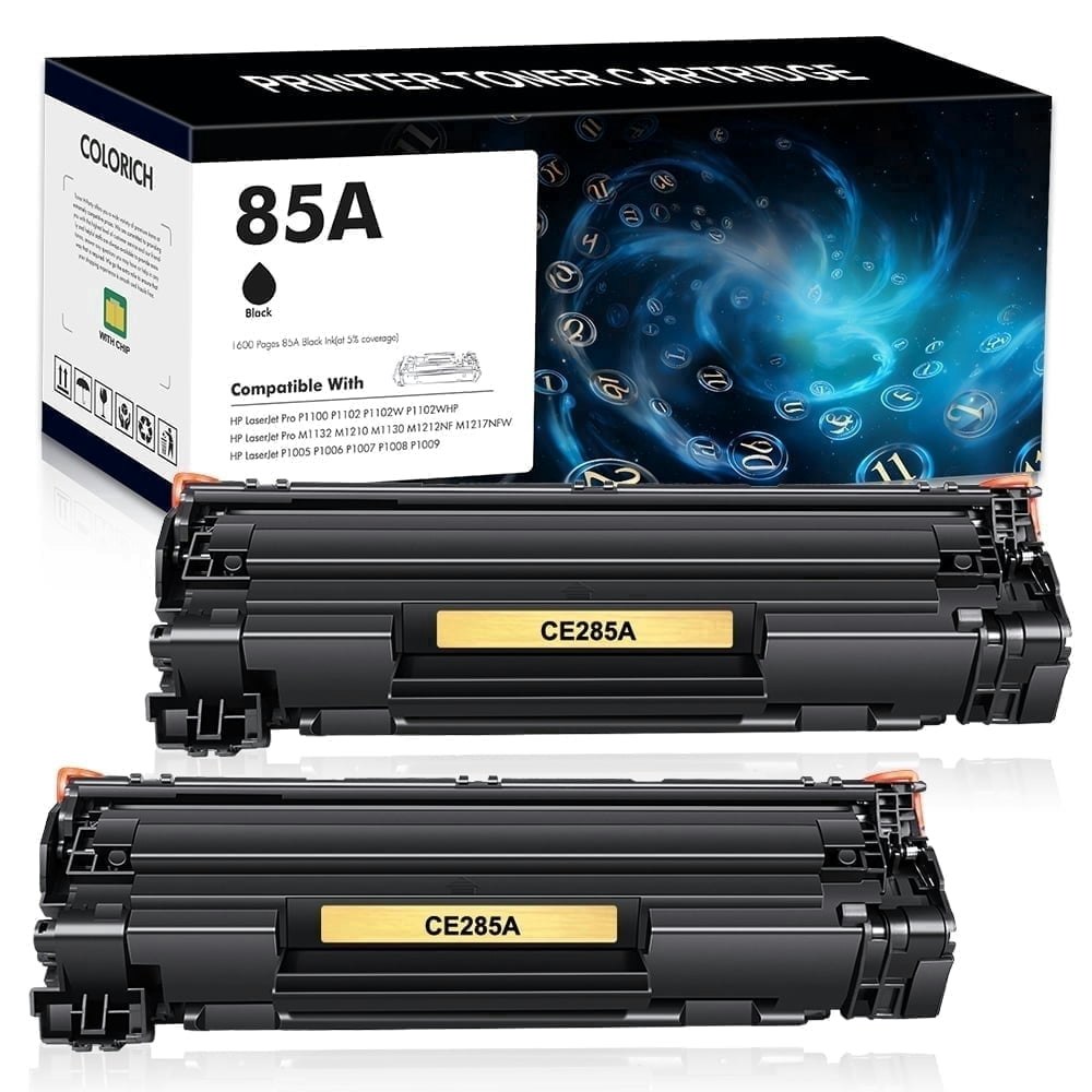 Colorich CE285A 85A Black Toner Cartridge 2-Pack: $17.47