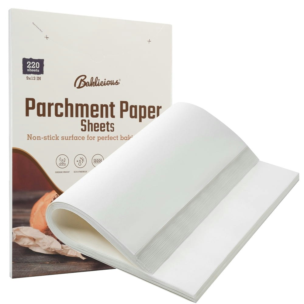 Baklicious 9" x 13" Pre-Cut Parchment Paper Sheets 220-Count: $11.99