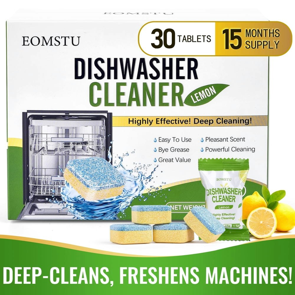 EOMSTU Dishwasher Cleaner Tablets 30-Count: $12.41