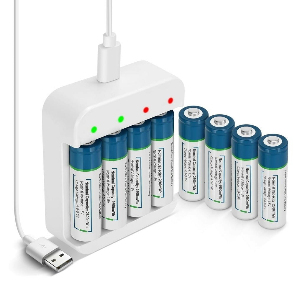 Rechargeable AA Batteries 8-Pack: $20.39 Rechargeable AA Batteries 8-Pack: $20.39