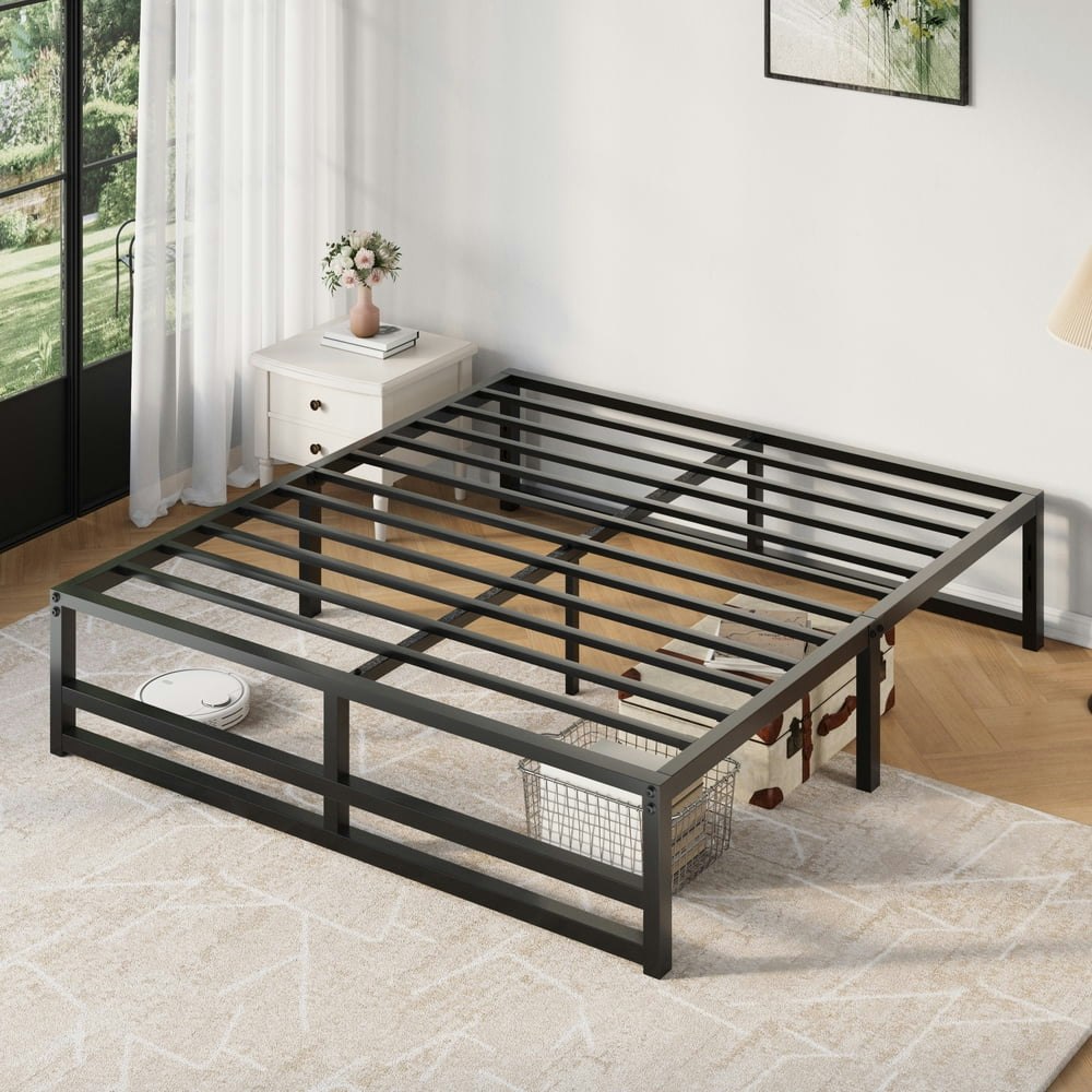Amolife 14-Inch Queen Metal Platform Bed Frame: $69.97