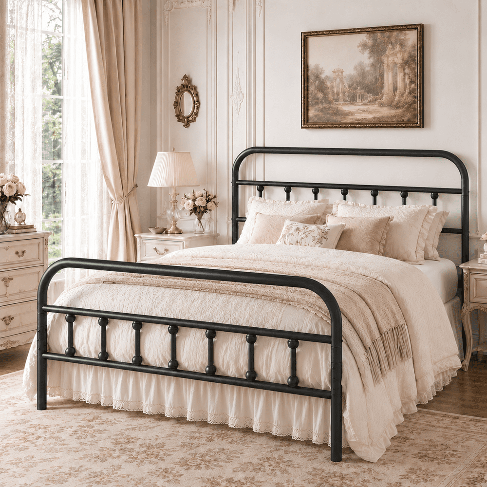 Uhomepro Full Size Victorian Metal Bed Frame: $99.09 Uhomepro Full Size Victorian Metal Bed Frame: $99.09