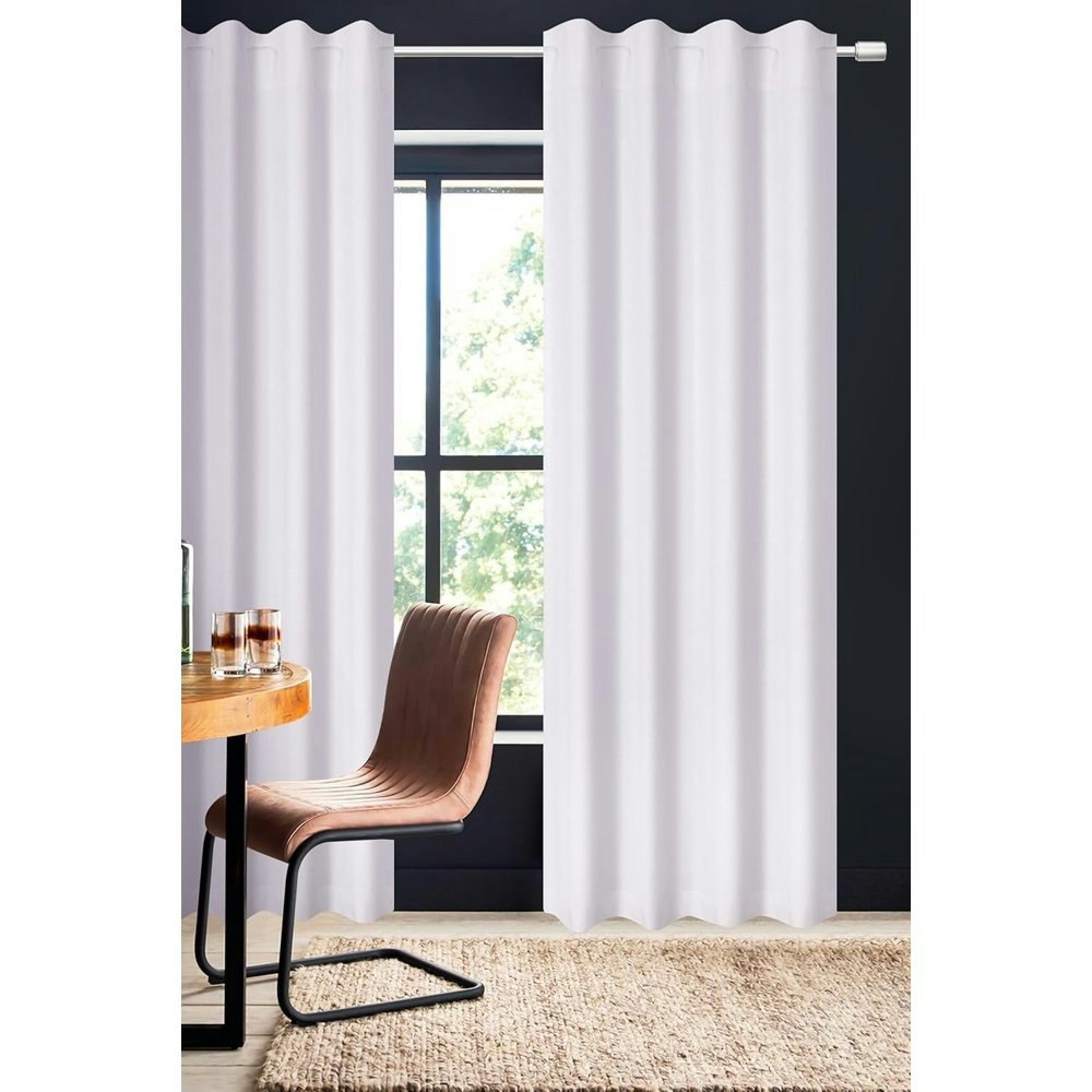 Bedding Craft White Cotton Curtains 2-Pack: $31.58