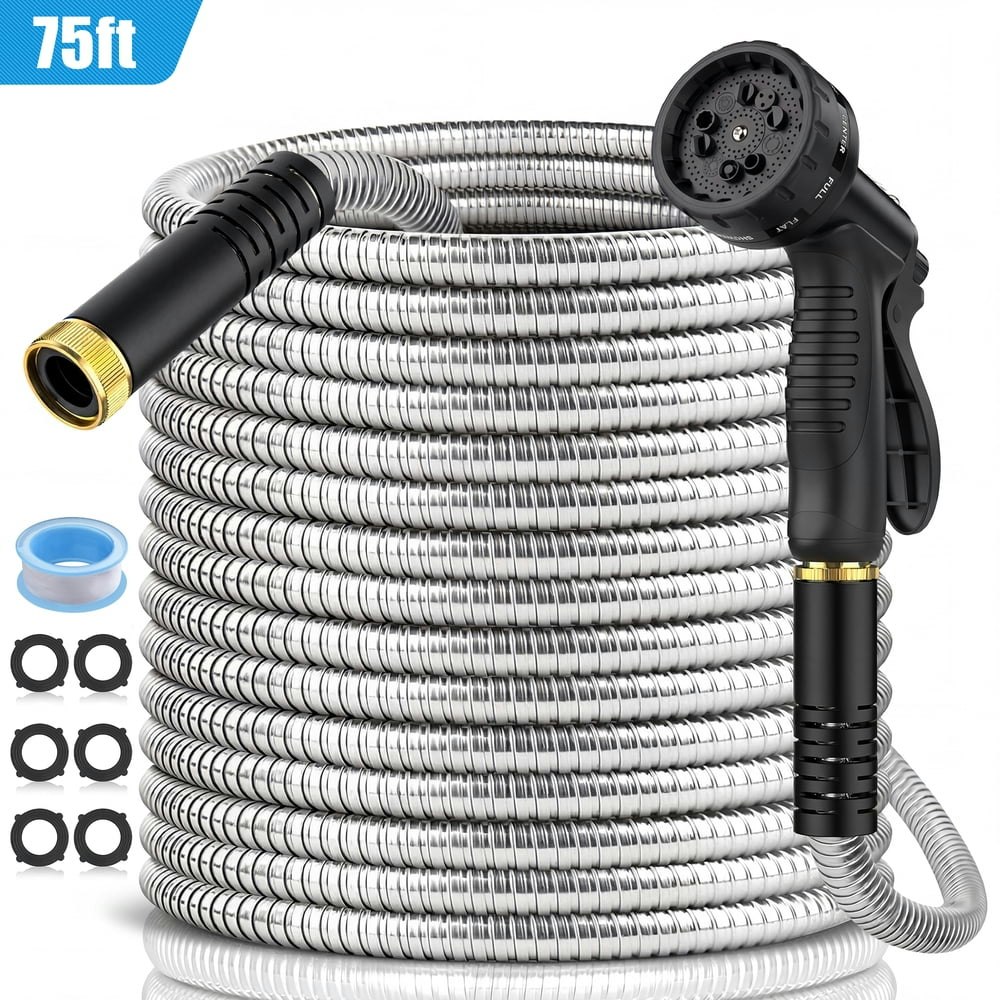 75-Foot Stainless Steel Garden Hose: $33.29 75-Foot Stainless Steel Garden Hose: $33.29