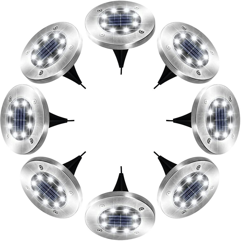 GLUAAE Solar Ground Lights 8-Pack: $16.97 GLUAAE Solar Ground Lights 8-Pack: $16.97