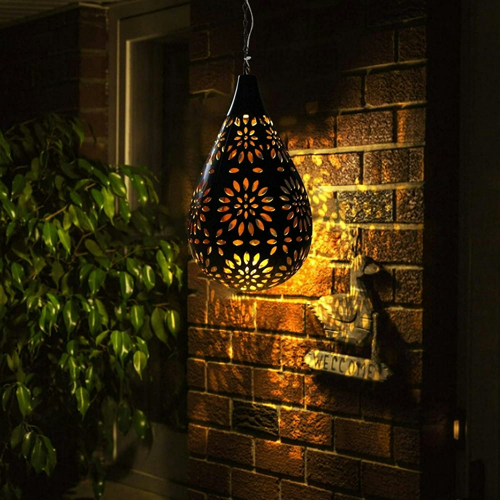 Rirool Metal Hanging Solar Lantern: $14.99