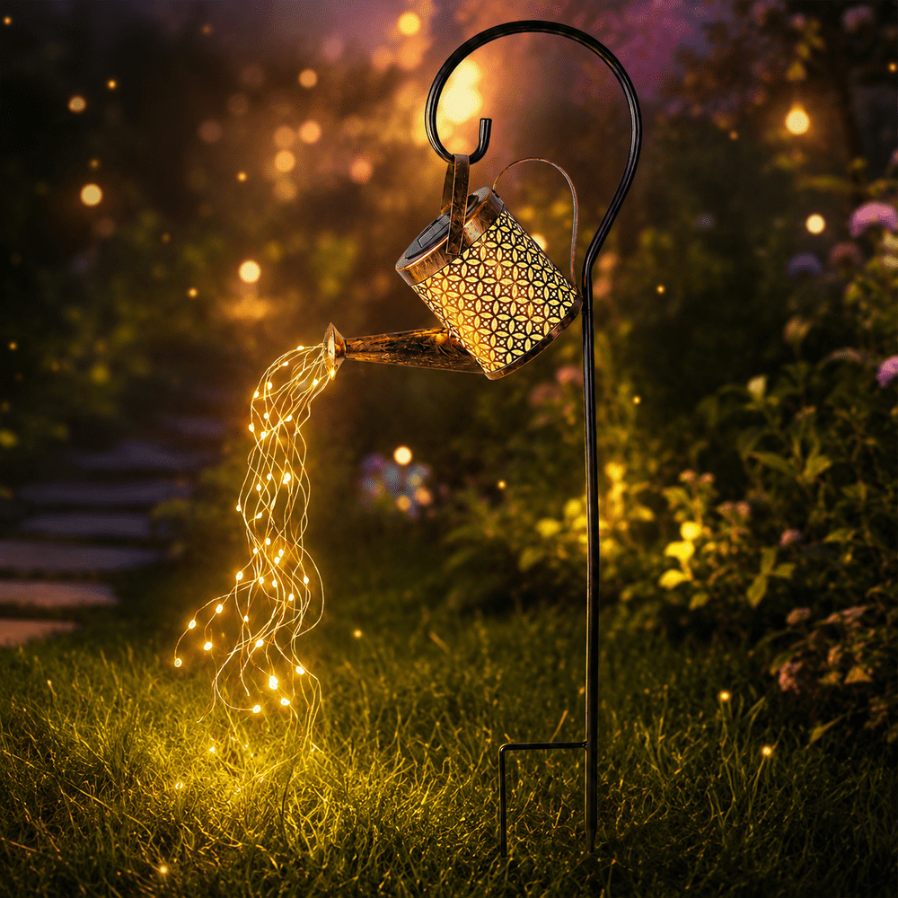 TiokMc Solar Watering Can LED Fairy Light: $13.98