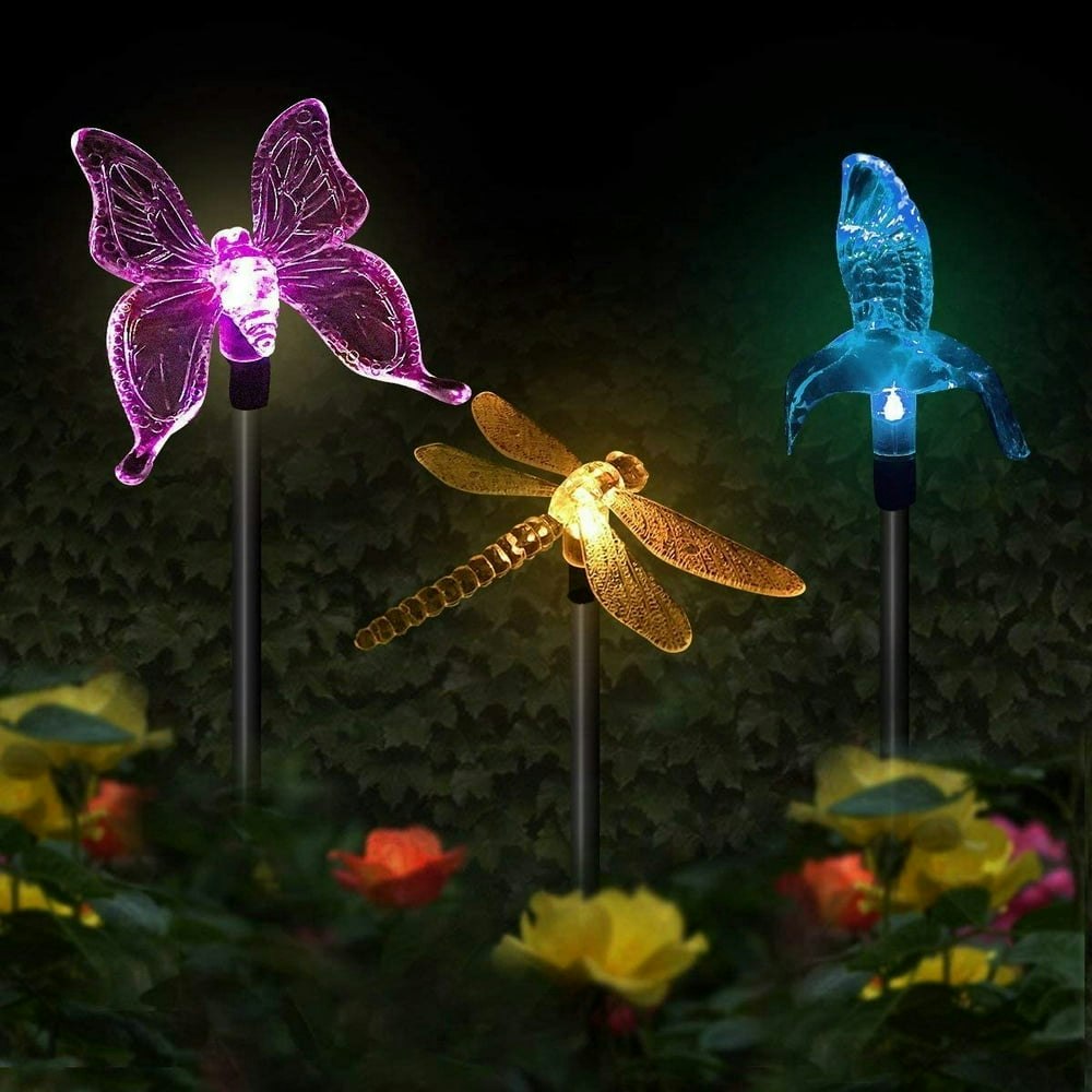 Solar Garden Stake Lights 3-Pack: $13.99 Solar Garden Stake Lights 3-Pack: $13.99