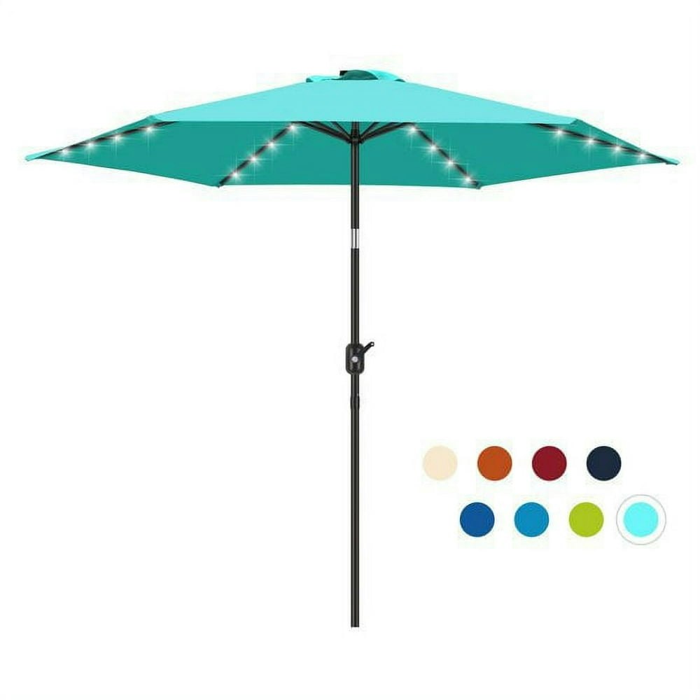 Scafild 7.5-Foot Solar LED Patio Umbrella: $40.89