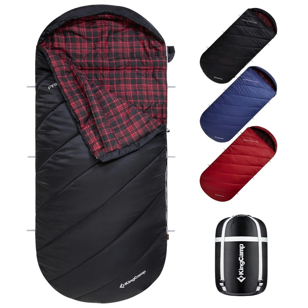 KingCamp XL Cotton Flannel 3-Season Sleeping Bag: $51.29 KingCamp XL Cotton Flannel 3-Season Sleeping Bag: $51.29