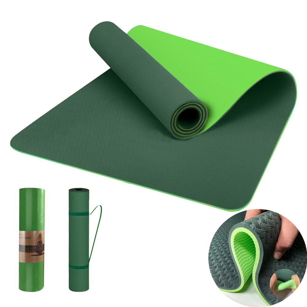 Cocobela 72" x 24" 8mm TPE Yoga Mat: $25.39