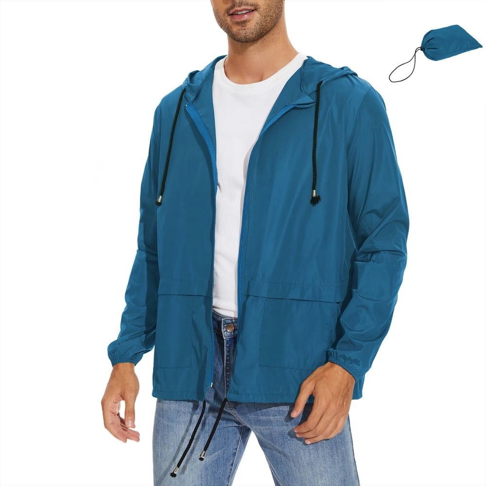American Trends Men's Packable Waterproof Hooded Rain Jacket: $19.69 American Trends Men's Packable Waterproof Hooded Rain Jacket: $19.69