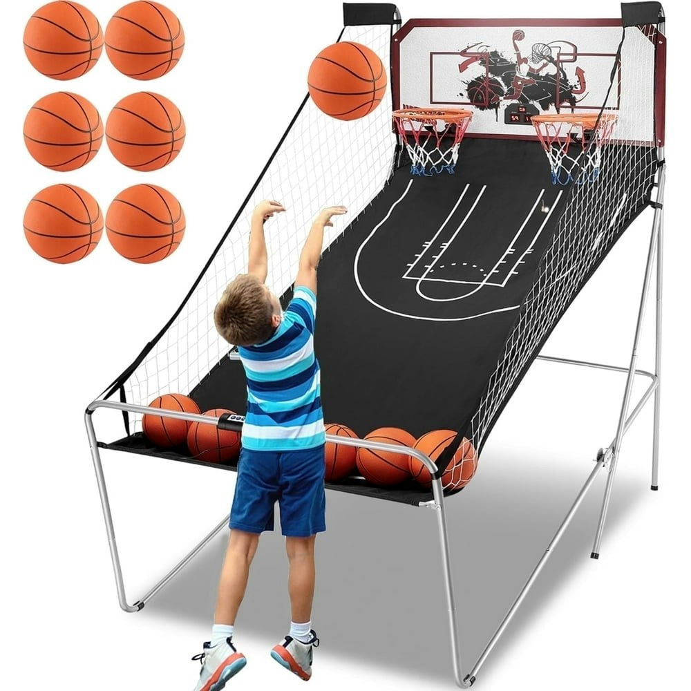 Segmart 81"x44" Foldable Indoor Electronic Dual Shot Basketball Arcade Game: $129.99 Segmart 81"x44" Foldable Indoor Electronic Dual Shot Basketball Arcade Game: $129.99