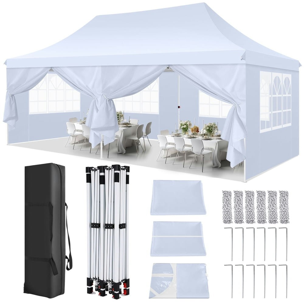 Sanopy 10' x 20' Pop-Up Canopy Tent with 6 Sidewalls: $188.66 Sanopy 10' x 20' Pop-Up Canopy Tent with 6 Sidewalls: $188.66