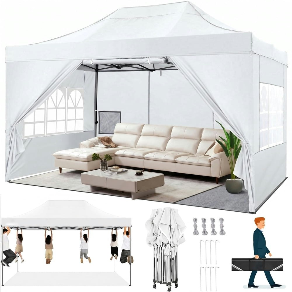 Hoteel 10x15-Foot Pop-Up Canopy Tent with 4 Sidewalls: $194.99 Hoteel 10x15-Foot Pop-Up Canopy Tent with 4 Sidewalls: $194.99