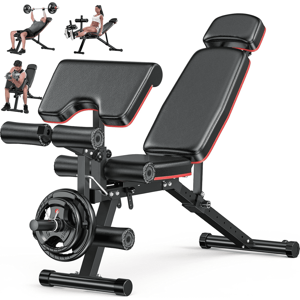 Gikpal 10-Position Adjustable Weight Bench: $115.99 Gikpal 10-Position Adjustable Weight Bench: $115.99