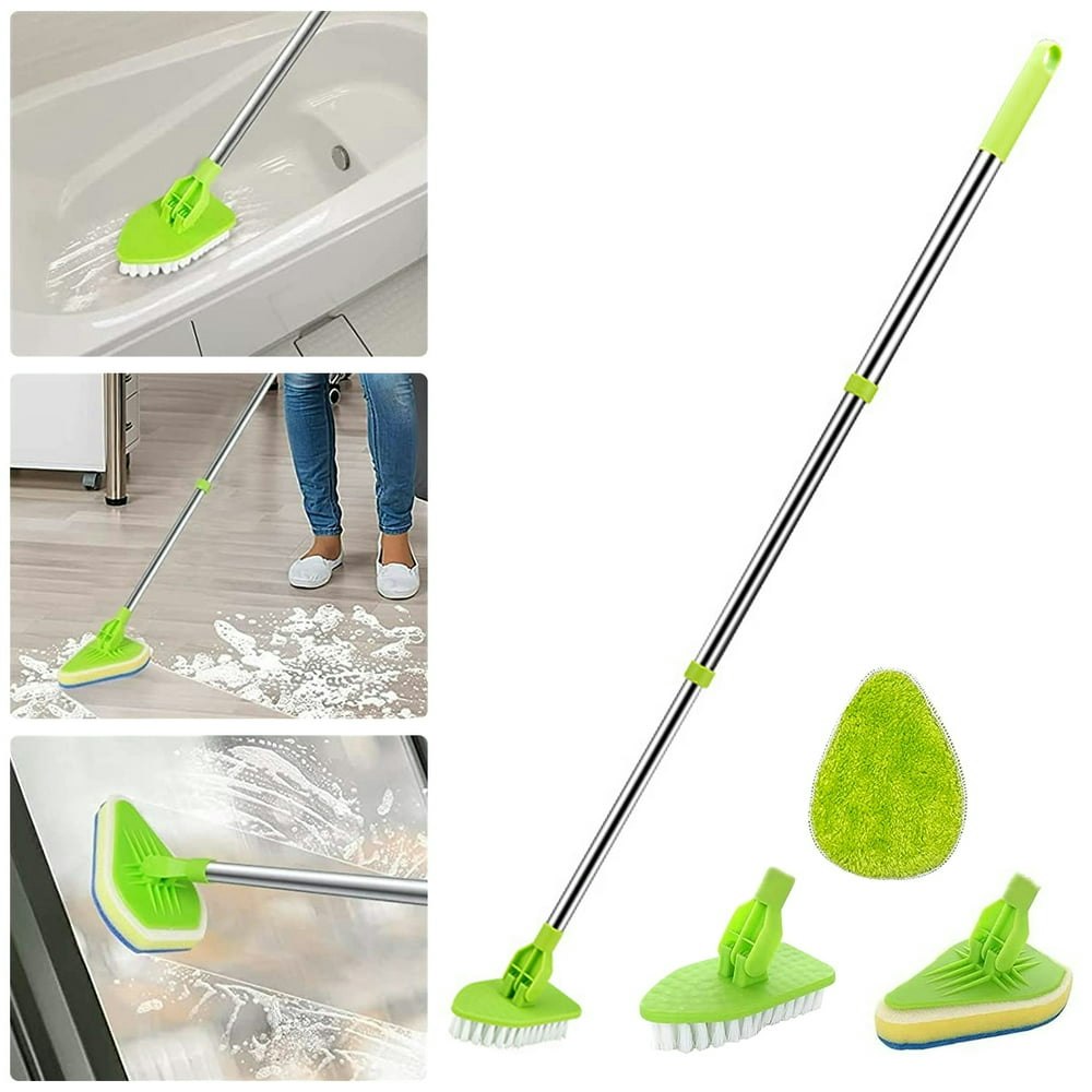 Rzvnmko Scrub Cleaning Brush with Long Handle 37": $13.29 Rzvnmko Scrub Cleaning Brush with Long Handle 37": $13.29