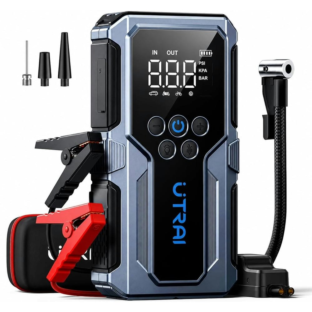 Utrai 4,000A 150-PSI Jump Starter and Air Compressor: $52.99 Utrai 4,000A 150-PSI Jump Starter and Air Compressor: $52.99