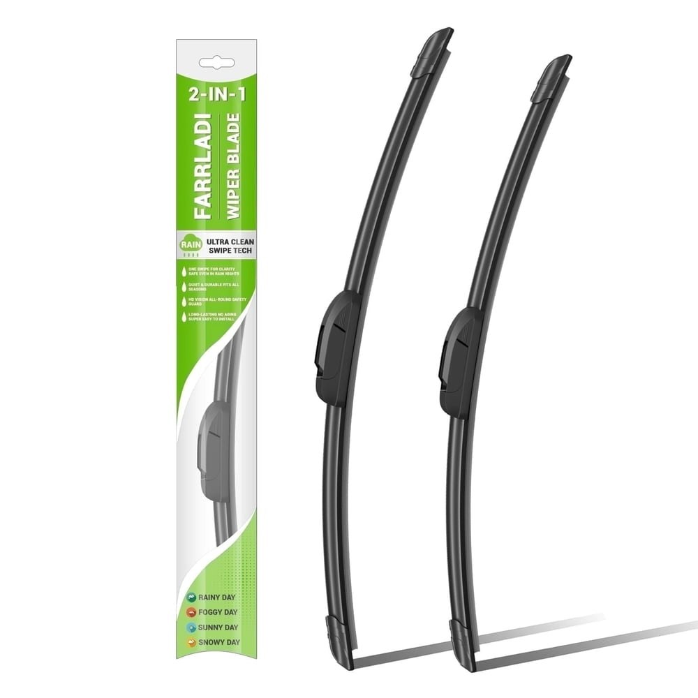 Farrladi Silicone Windshield Wiper Blades 2-Pack: $14.57 Farrladi Silicone Windshield Wiper Blades 2-Pack: $14.57