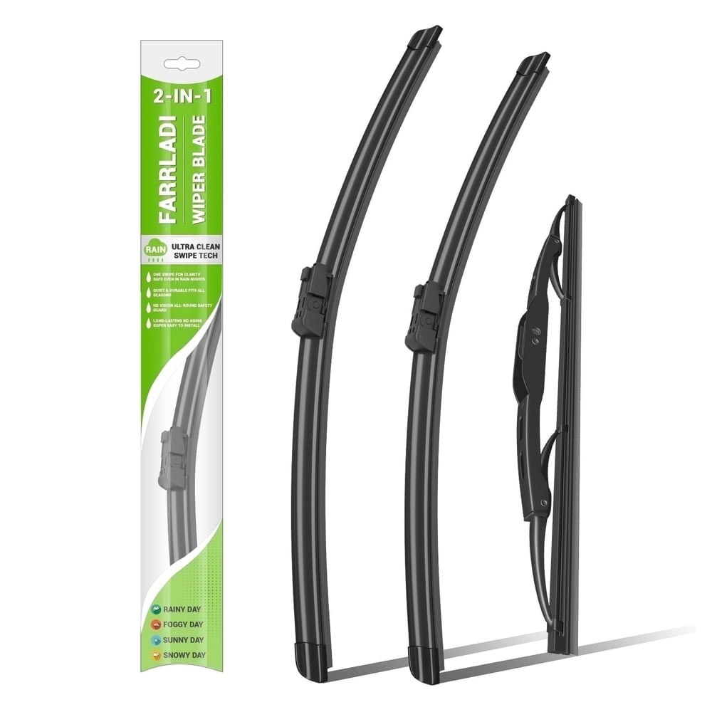FARRLADI Silicone Windshield Wiper Blades 3-Pack: $19.79 FARRLADI Silicone Windshield Wiper Blades 3-Pack: $19.79