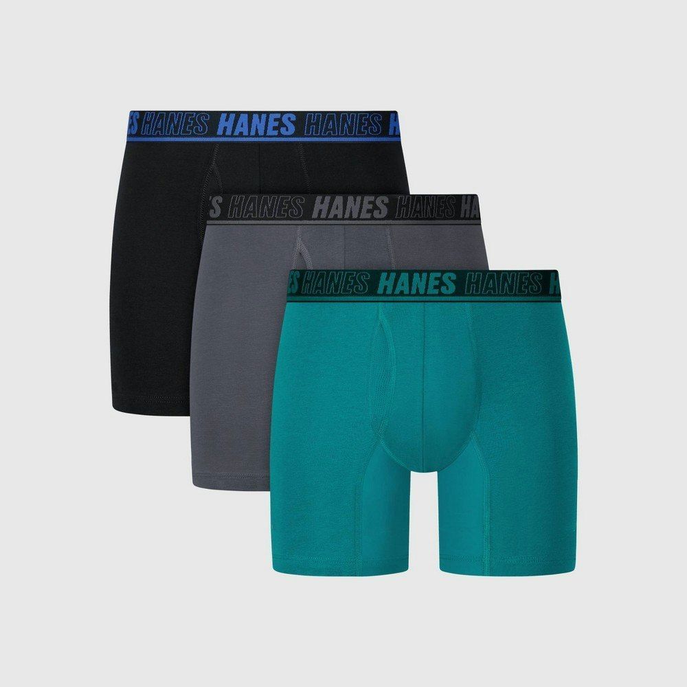 Hanes Men's Anti-Chafe Ankle X-Temp Trunks 3-Pack: $24 Hanes Men's Anti-Chafe Ankle X-Temp Trunks 3-Pack: $24