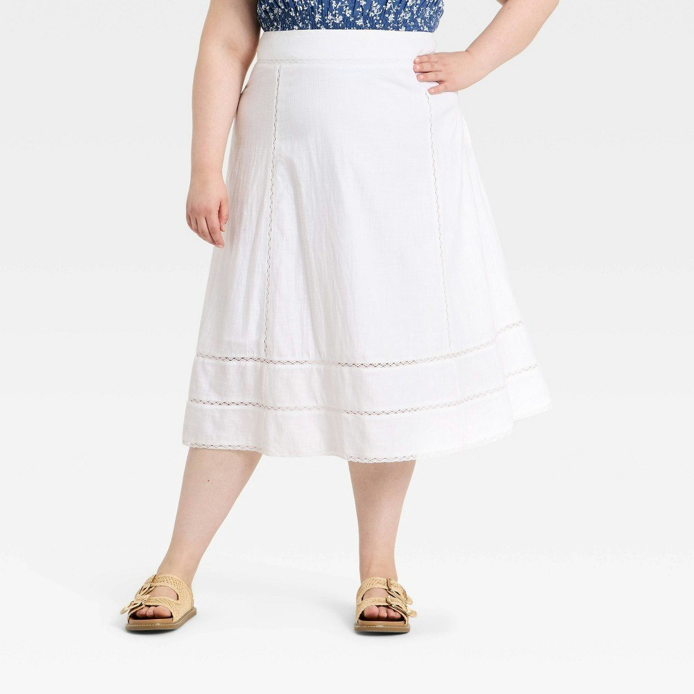Universal Thread Women's Cutwork Midi Skirt 30": $22.75 Universal Thread Women's Cutwork Midi Skirt 30": $22.75