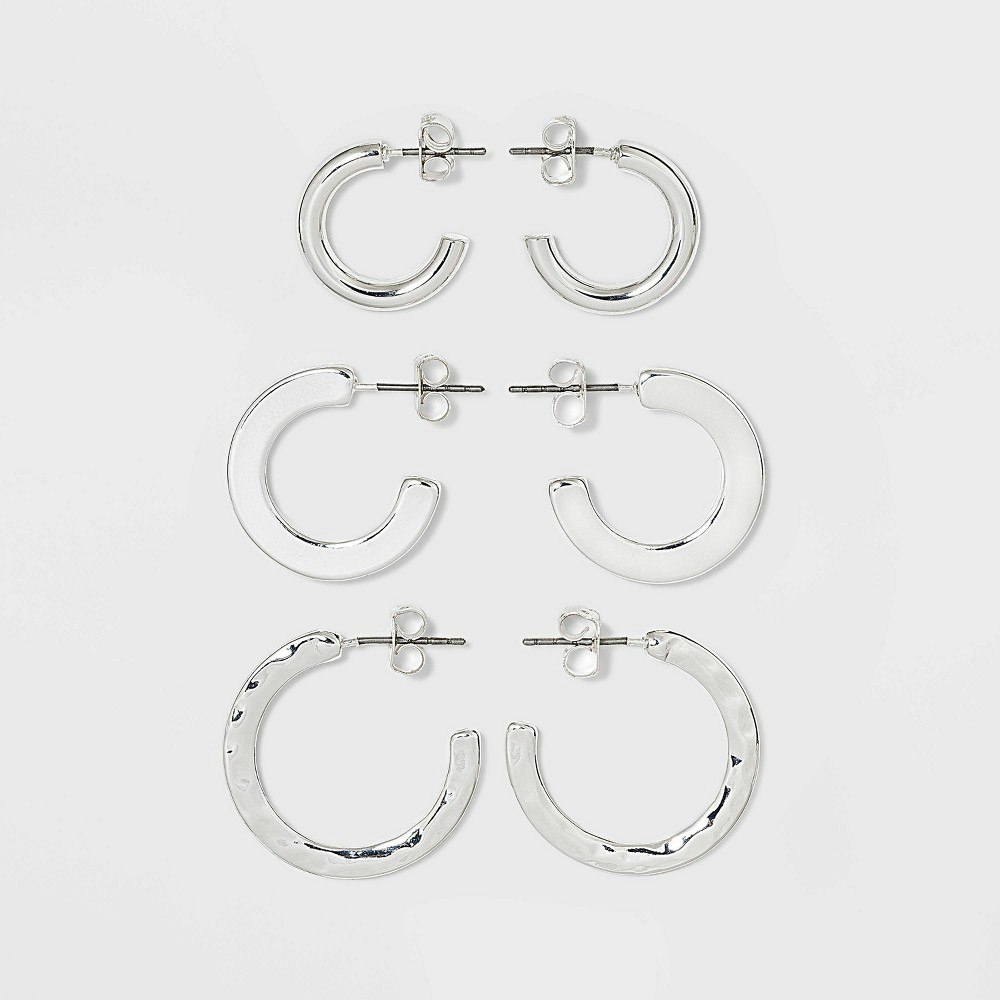A New Day Hammered Metal Hoop Earring Set 3-Pack: $7.99 A New Day Hammered Metal Hoop Earring Set 3-Pack: $7.99