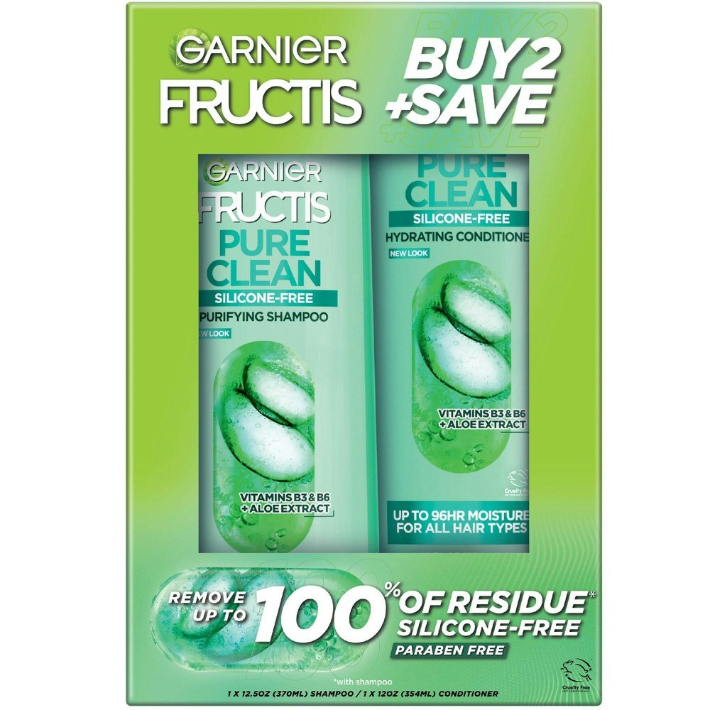 Garnier Pure Clean Shampoo and Conditioner 25-oz. 2-Pack: $7.49