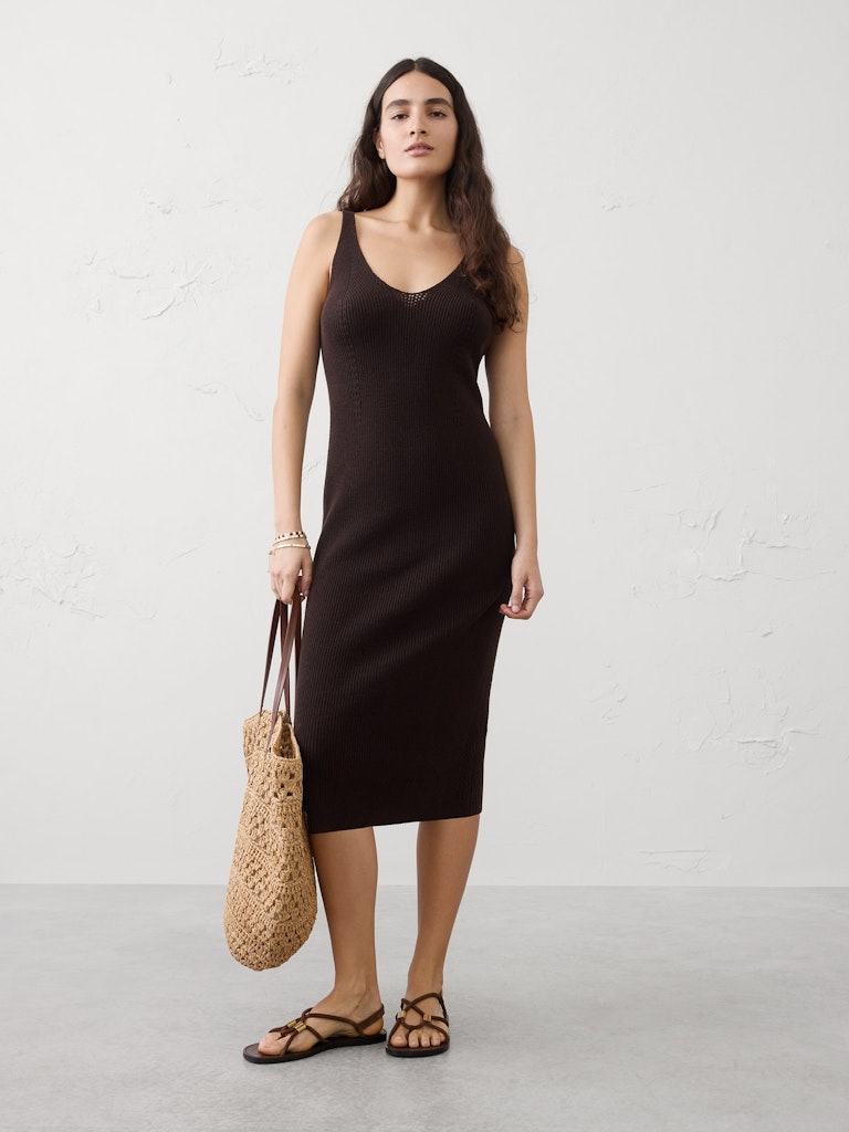 V-Neck Tank Midi Dress: $75 V-Neck Tank Midi Dress: $75