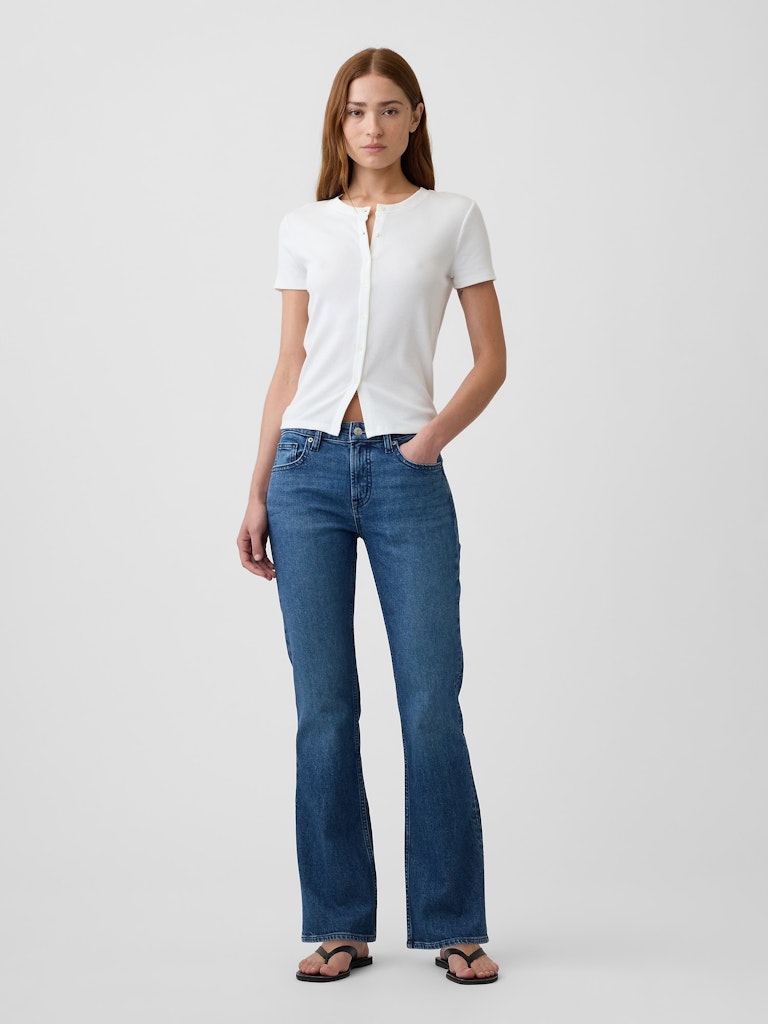 Mid Rise Bootcut Jeans: $54.99 Mid Rise Bootcut Jeans: $54.99