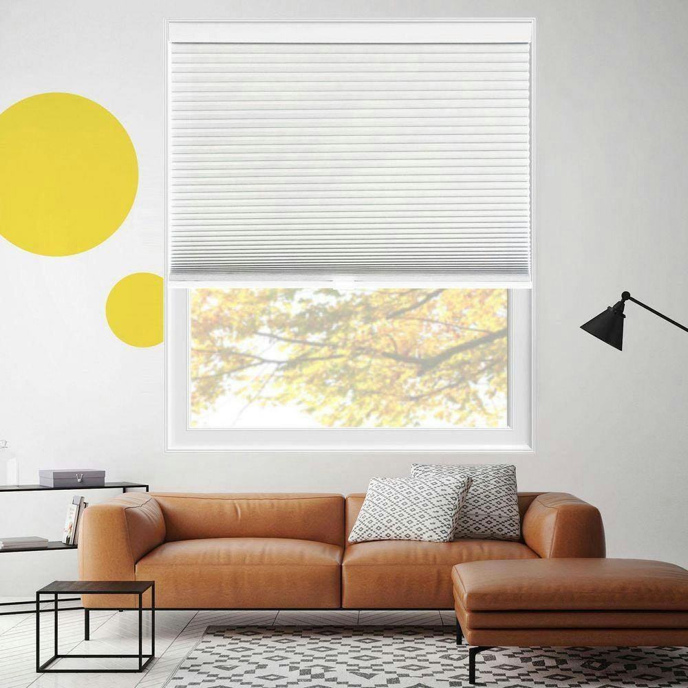 Skyline Mist Light Filtering Cordless Honeycomb Cellular Shades 20 in. x 64 in.: $51.23